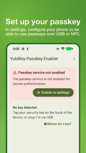 YubiKey Passkey Enabler Screenshot 0