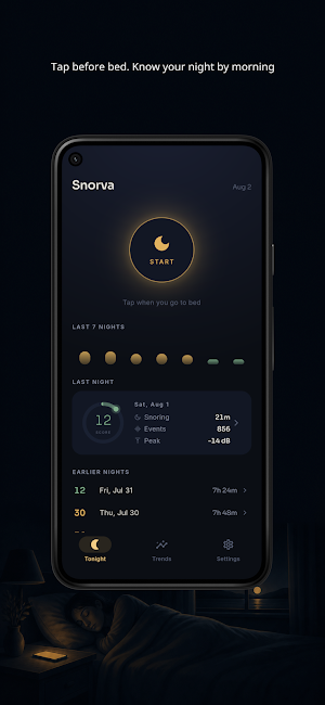 Snore Recorder - Snorva Screenshot 0