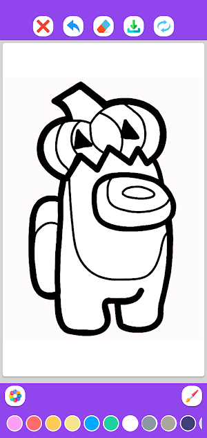 Among us Coloring Pages Screenshot 0