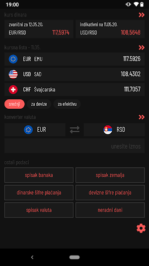 Kursna lista Screenshot 0