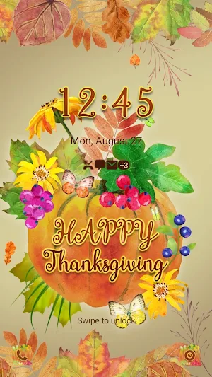 Thanksgiving Pumpkin-Wallpaper Screenshot 1