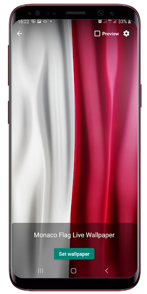Monaco Flag Live Wallpaper Screenshot 1