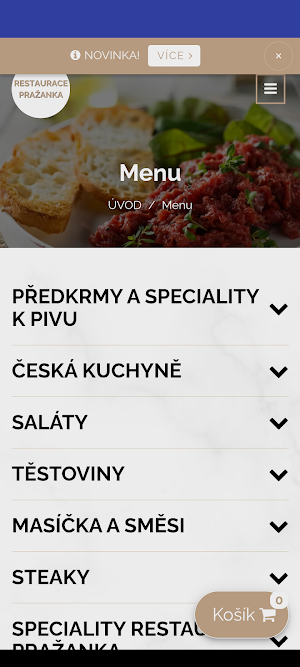 Restaurace Pražanka Screenshot 0