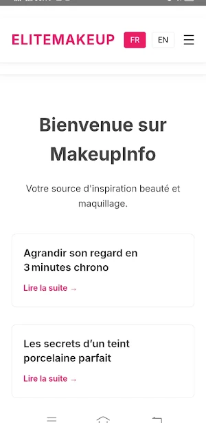 makeup info Screenshot 1