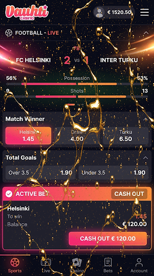 Vauhti Kasino Screenshot 0