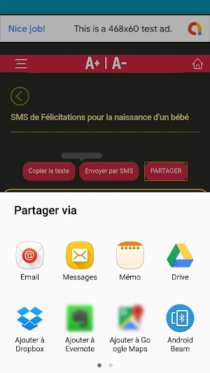 Messages de Félicitations pour toutes occasions Screenshot 2