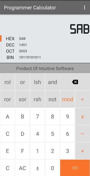 Programmers Base Converter and Screenshot 1