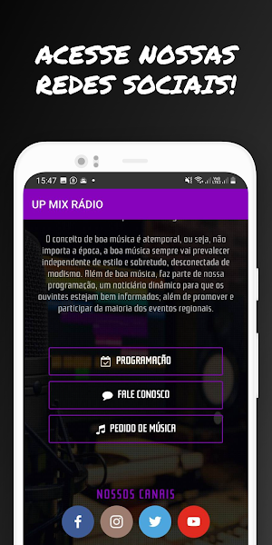 Up Mix Rádio Screenshot 2