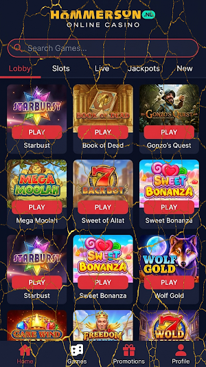 Hommerson Casino Screenshot 2