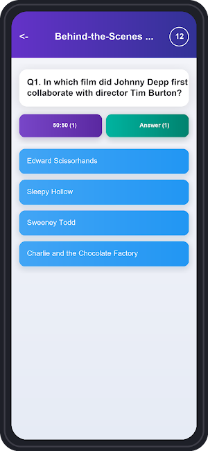 Johnny Depp Trivia Quiz Screenshot 3
