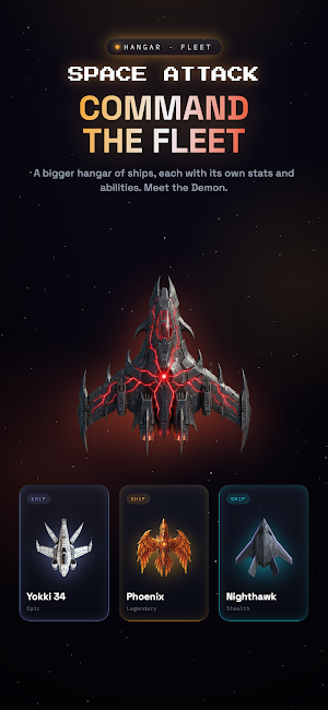 Space Attack: Idle Arcade PvP Screenshot 1