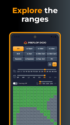 Preflop Dojo: Poker Trainer Screenshot 1