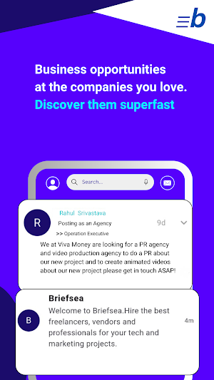 Briefsea: Quick Hiring Network Screenshot 1