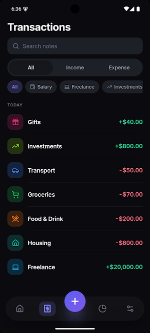 Sprig: Private Expense Tracker Screenshot 2
