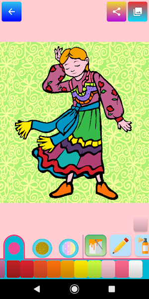 Dress Coloring for Kids Screenshot 1