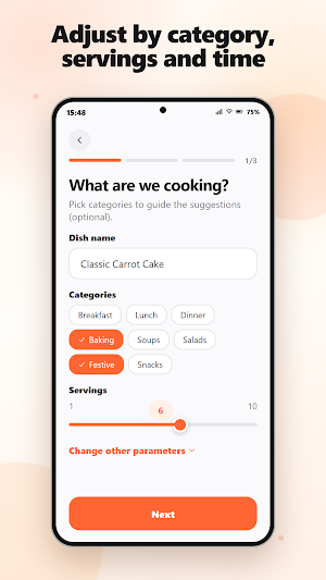 Dishkin AI: Recipe Generator Screenshot 3