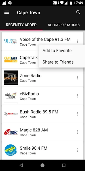 Cape Town Radio Stations - South Africa Screenshot 1