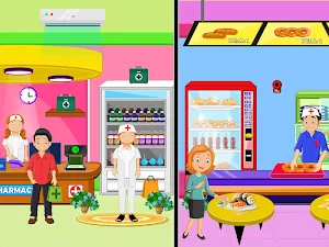 Pretend Town Hospital: City Doctor Life Game Screenshot 1