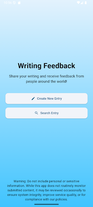 Writing Feedback Screenshot 0