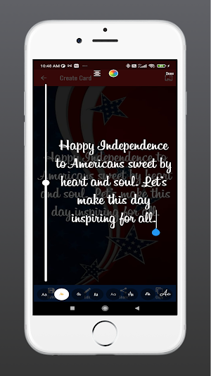 4th Of July Card creator Screenshot 3