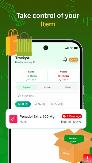 Tracky - Expiry Tracker Screenshot 1