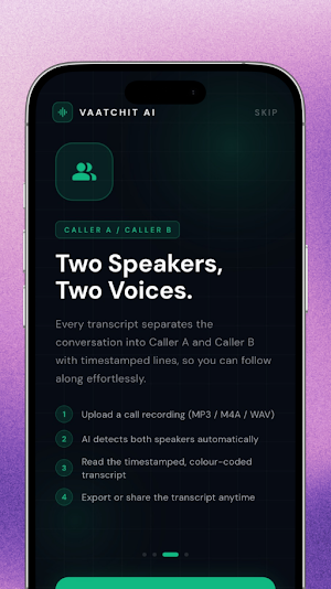Vaatchit AI - Call Analyser Screenshot 2