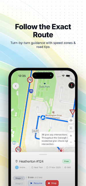 AUDrive - Driving Test Routes Screenshot 2