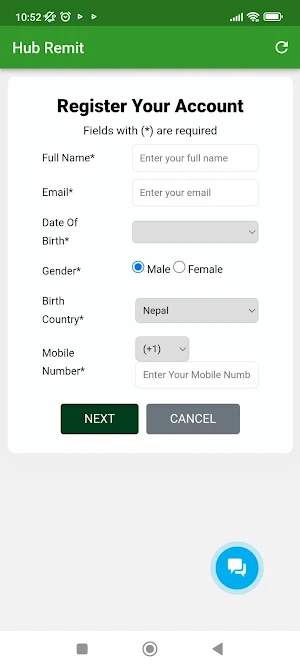 Hub Remit Screenshot 2