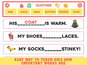 Complete the Sentence - Sentence Maker For Kids Screenshot 3