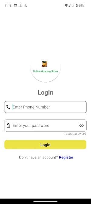 OnlineGroceryStore Screenshot 0