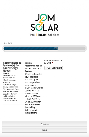 JomSolar - Solar Power Calcula Screenshot 1