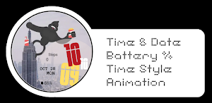 Animated Monkey Watch Face Screenshot 1