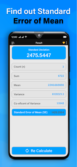 Standard Deviation Calculator Screenshot 2
