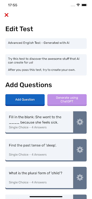Online Test Maker: AI-powered Screenshot 3