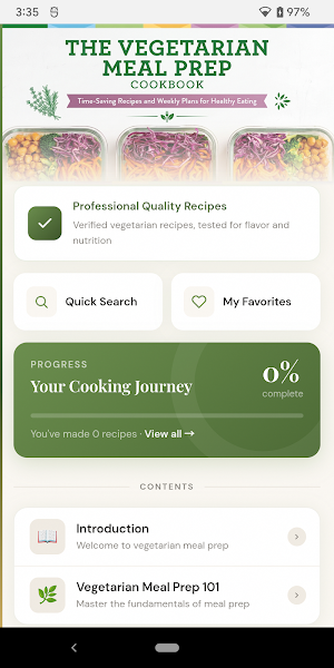 Vegetarian Meal Prep Screenshot 1