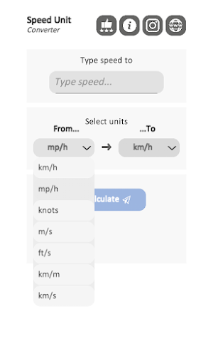 Speed Units Converter Screenshot 1
