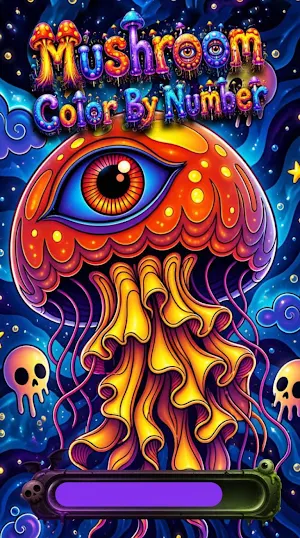 Mushroom Color by Number Screenshot 0