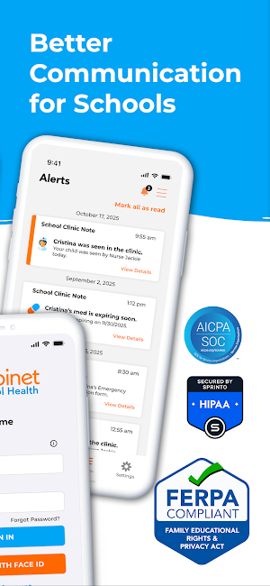 MyCabinet School Health Screenshot 1