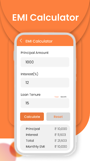 Easy EMI Loan Calculator Screenshot 0
