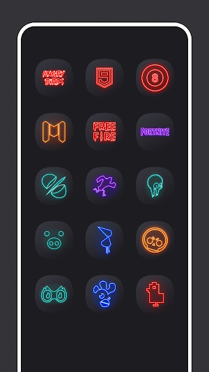 Neon Glow Icon Pack Screenshot 3