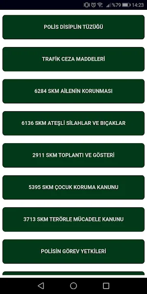 Polis Kanun ve Yönetmelikler Screenshot 2