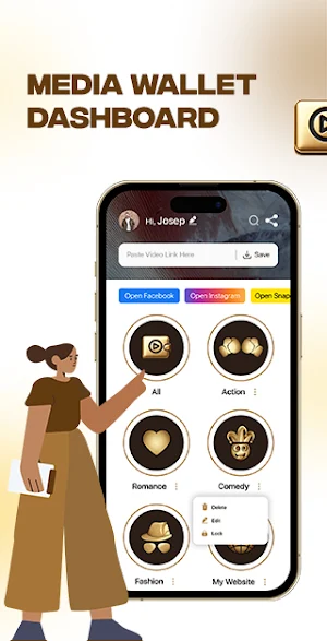 Media Wallet: Bookmark Links Screenshot 0