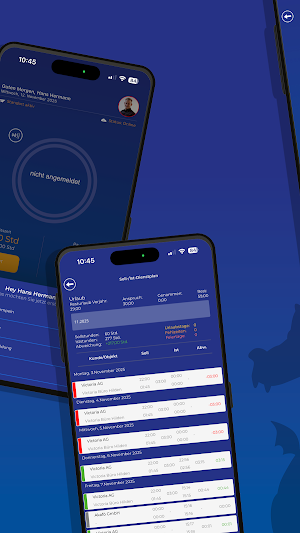 BlueTem - Zeiterfassung Screenshot 1