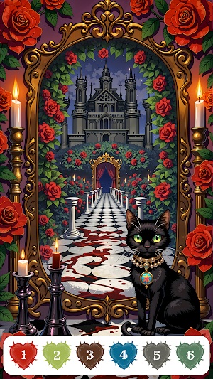Goth Color - Paint by Numbers Screenshot 2