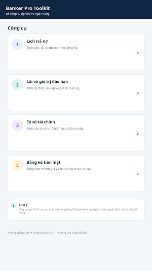 Banker Pro Toolkit Screenshot 0