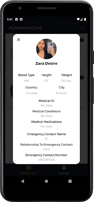 MyMedicalCard Screenshot 3