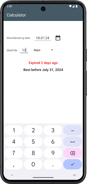 Expiration Date Calculator Screenshot 3