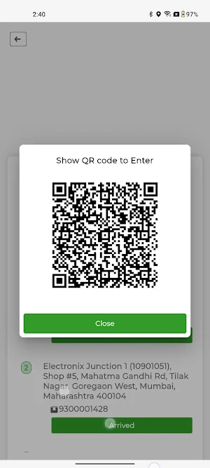glassRUN Delivery Screenshot 2