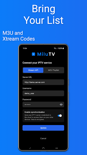 MiluTV - Premium IPTV Player Screenshot 2