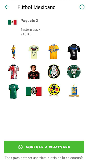 Stickers de Fútbol Mexicano Screenshot 1